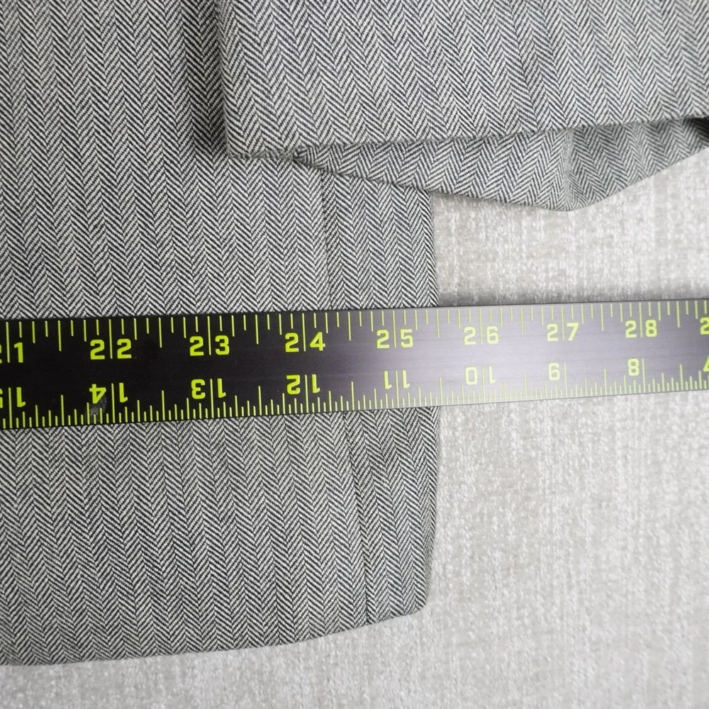 Lauren Ralph Lauren Men's Tweed Herringbone Wool Blazer 48R Gray Sport Coat